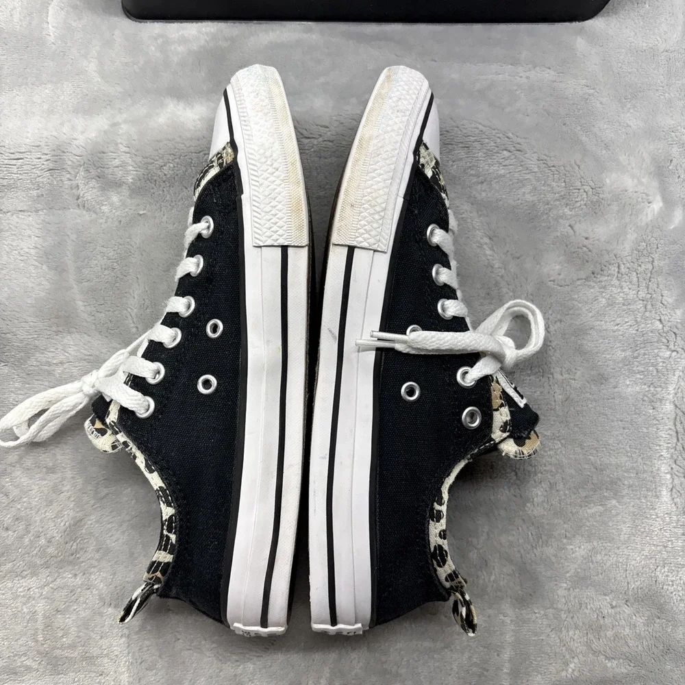 Converse Juniors CTAS Double Upper OX Black/Driftwood Sneakers-Sz 5667211F